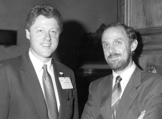1987 - Firenze; con Bill Clinton, Governatore dell'Arkansas e poi Presidente degli Stati Uniti